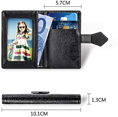 MEUPZZK Cell Phone Wallet Slim 3M Adhesive Credit Card Holder Stick on Wallet Cell Phone for iPhone/Android/Samsung Galaxy and Most Smartphones (M-Purple)