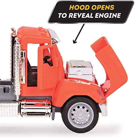 DRIVEN by Battat – Micro Dump Truck – Toy Dump Truck with Lights, Sounds, and Movable Parts for Kids Age 3 and Up