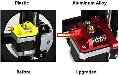 Creality Official Ender 3 Aluminum Extruder, 3D Printer Ender 3 Extruder, CR-10 Extruder Upgrade MK8 Drive Feed Bowden Extruders for Ender 3 Series, Creality CR-10 Series, Ender 5 Series