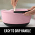 Gorilla Grip Mixing Bowls Set of 2, Slip Resistant Rubber Bottom, Nesting Baking Bowl, Soft Wide Handle, Easy Pour Spout, Electric Mixer and Dishwasher Safe, Kitchen Essentials, 5 QT, 3 Quart, Pink