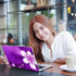 Purple Flowers 11.6 13 13.3 14 15 15.6 inches Netbook Laptop Skin Sticker Reusable Protector Cover Case for Laptop Notebook FY-NEK-13