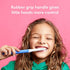 Quip Kids Electric Toothbrush - Sonic Toothbrush with Small Brush Head, Travel Cover & Mirror Mount, Soft Bristles, Timer, and Rubber Handle - Blue