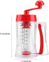 Pancake Batter Dispenser - Hand-held Manual Pancake & Cupcake Mixer and Batter Dispenser Blender Machine Baking Tool, for Cupcakes, Waffles, Muffin Mix, Crepes, Cake or Any Baked Goods