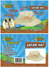 Nature Bound Kids Explorer Safari Hat with Drawstring and Khaki Fabric for Boys and Girls Ages 4 +