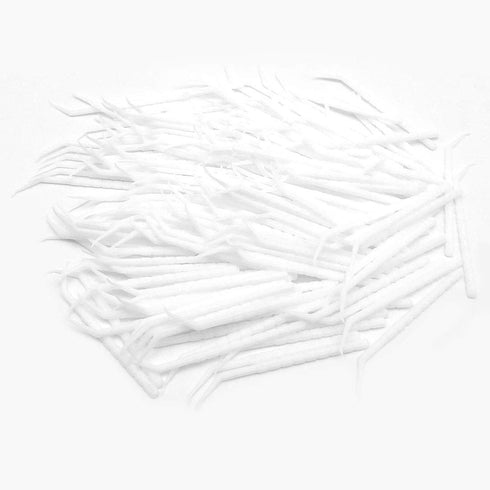 GARASANI Household, Travel Portable Disposable Plastic Curved Hook Toothpicks, Teeth Cleaning Tool, Anti-Slip Handle Design (200 Pcs)