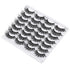 wiwoseo False Eyelashes Natural Wispy Fluffy Cat Eye Lashes 16MM Faux Mink Lashes Crossed Strip Eye Lashes 14 Pairs Pack