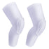 uunumi Basketball Knee Pads for Youth Adult,Crashproof Long Leg Knee Sleeve Brace Volleyball Football Cycling Wrestling Protector Gear for Kids Girls Boys Women Men (White, Small)