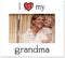 Lawrence Frames 550264 'I Love My Grandma' Picture Frame, 6 by 4-Inch, White
