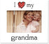 Lawrence Frames 550264 'I Love My Grandma' Picture Frame, 6 by 4-Inch, White