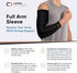 Copper Compression Arm Brace - Copper Infused Sleeve for Arms, Forearm, Bicep. Tennis Elbow, Basketball, Golf, Arthritis, Tendonitis, Bursitis, Osteoporosis, Rehab, Post Surgery, Physical Therapy. (M)