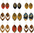 AOUXSEEM 321 Pcs Faux Leather Earrings DIY Making Kit for Beginners, Contains 96 Pre Cut Evil Eye Earring Pieces with Hooks Jump Rings Opener Earring Display Cards and Self-Adhesive Bags (Real Cork)