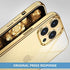 MILPROX Compatible for iPhone 13 Pro Max Clear Case (2021), Crystal Transparent Cover Shockproof Protective Bumper Shell with Electroplated Mirror Edge for iPhone 13 Pro Max 6.7" 2021-Gold