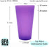 32-ounce Plastic Tumblers/Large Drinking Glasses/Party Cups/Iced Tea Glasses Set of 12,6 Assorted Colors| Unbreakable, Dishwasher Safe, BPA Free