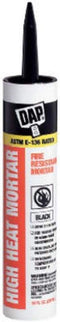 DAP 7079818854 High Heat Mortar Fire Stop Caulk, 10 Fl Oz, Black