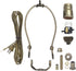 B&P Lamp® Antique Brass Finish Table Lamp Wiring Kit with a 10 Inch Harp and Push-Thru Socket