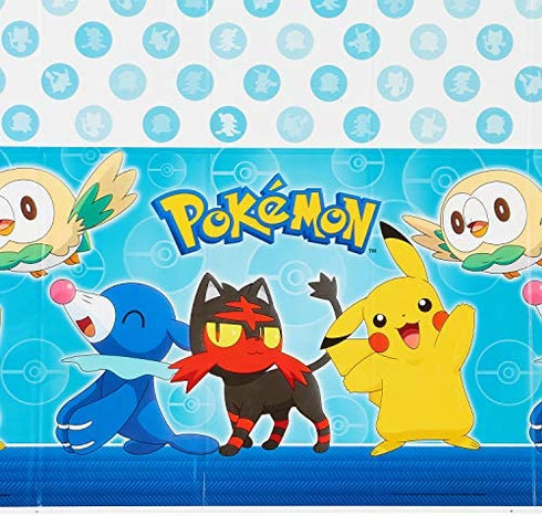 American Greetings Pokemon Party Supplies, Plastic Table Cover (1-Count, 54" x 96")