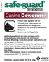 Safe-Guard (fenbendazole) Canine Dewormer for Dogs, 4gm pouch (ea. pouch treats 40lbs.)