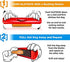 SLOTDOG - Hot Dog Slicing Tool - 10 inch - Red