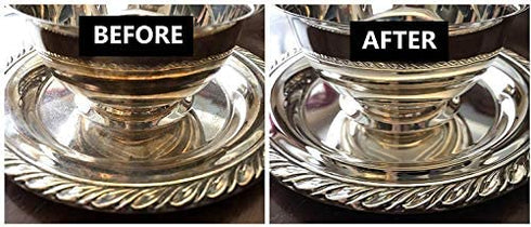 Save 4.00 Bundle, TarnishSTOP, USA Made, (18"x18", Blue) Luxury Anti-Tarnish Prevention Cloth Bag, Silver Storage, Sterling, Jewelry, Flatware, Silverplate, & Silver Polishing Cloth Tarnish Removal