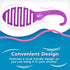 Wet Brush Hair Brush Shower Detangler, Purple Glitter Color, Shower Hair Brush with Soft Bristles Minimizes Pain and Protect Against Split Ends and Breakage for Men, Women, and Kids