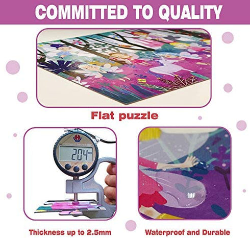 Puzzles for Kids Ages 3-5 Premium 24 Piece Fairy Forest Floor Puzzles for Kids Ages 3-8, Preschool Jigsaw Puzzles Educational Toys for Boys & Girls 3 4 5 6 7 8 Years Old