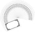 40 Decorative Rectangle Write-On Labels for Bottles & Jars, 2.5 x 1.5 Inches, White Matte Finish (MCST))