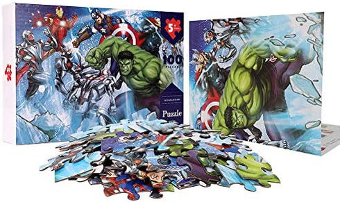 Kids Puzzle,100 Pieces Puzzles for Kids,Cardboard Kids Puzzles for Ages 5-12 Year olds,Educational Jigsaw Puzzle Kids Toy