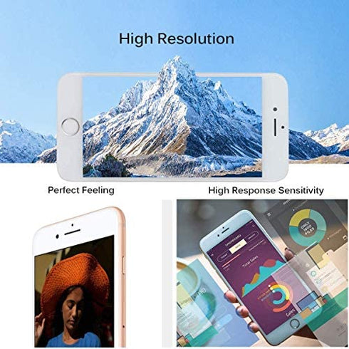 Screen Replacement for iPhone 6S White with Home Button and Camera, Bsz4uov 3D Touch Screen Digitizer Replacement for A1633, A1688, A1700,with Proximity Sensor Ear Speaker,Tempered Glass Repair Tools