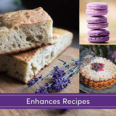 Dried Lavender Flower Buds - A Culinary Food Grade Herb Perfect for Baking, Loose Leaf Tea, Potpourri Bags, & Bath Bombs (Gluten Free, Vegan, Raw) - US Veteran and Woman Owned Business