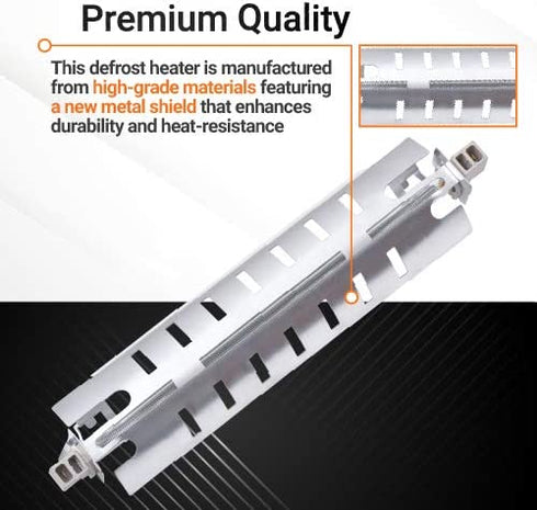 WR51X10055 Refrigerator Defrost Heater, WR55X10025 Temperature Sensor and WR50X10068 Defrost Thermostat Replacement by BlueStars - Exact Fit for GE Hotpoint Refrigerators