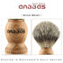 Shaving Brush, Handmade Pure Badger Hair Brush with Natural Manchurian Ash Wood Handle for Men Traditional Wet Shaving
