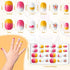 144pcs False Nails Press on Nails for Kids - Self-Adhesive Unicorn Short Fake Artificial Full Cover Nail Art Kits Transation with Nail Glue Tabs for Girls Children