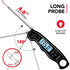 TEMOLA Meat Thermometer, Instant Read Food Thermometer with LCD Backlight Calibration, Waterproof Ultra Fast Digital Cooking Thermometer for Candy Deep Fry Liquids Beef Kitchen Baking Smoker Grill BBQ