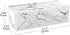 Luxspire Cotton Swab Holder with Lid, Marble Pattern Cotton Ball Holder Dispenser, Barthroom Canister Storage Jar for Cotton Pads Bud Q-tip, Vanity Cosmetics Countertop Organizer with 3 Compartments