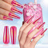 240 Pieces Extra Long Press on Nails Ballerina Coffin False Nails Solid Color Full Cover Fake Nails Artificial Acrylic Nails for DIY Nail Salon Women Girls (Aurora Pattern)