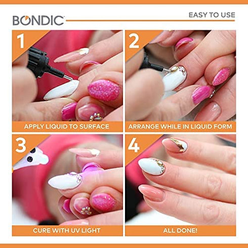 Bondic UV Liquid Plastic Welder, Super Glue, Cures Quickly, UV Resin Kit with Light for Home, Plastic, Jewelry (LED Light & Liquid Cartridge in a Tin Case)