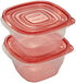 Rubbermaid TakeAlongs Deep Square Food Storage Containers, 5.3 Cup, 2 Count