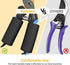 8" Pruning Shears, Pohaku Garden Shears Premium Titanium Scissors Clippers with Safety Locking Spare Spring, Bypass Hand Pruners, Branch Cutter Gardening Hand Tools for Trimming Bushes Flowers Plants