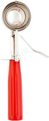 Met Lux 1.75 Ounce Portion Scoop, 1 Durable Cookie Scoop - #24, With Red Handle, Stainless Steel Disher, For Portion Control, Scoop Cookie Dough, Cupcake Batter, or Ice Cream - Restaurantware