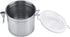 Food Storage Jar, Stainless Steel Coffee Container Airtight Sealed Food Storage Canister with Hinged Lid for Sugar Candy Tea Bean Spices Nuts Cereal or Snacks(1100ml)