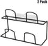 Hanging Shoes Rack, Strong Self Adhesive Shoes Holder Storage Organizer, Door Shoe Hangers Shoe Shelf Holder, Shoe Rack Hanging Over the Wall for Hanging on the Door, Bathroom, Kitchen(2 Pack,Black)