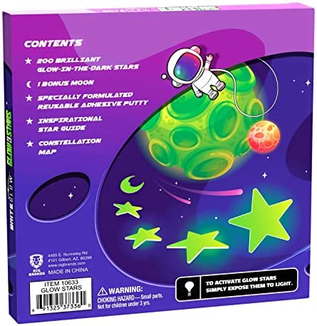 Glow In The Dark Stars with Planets & Constellation Map Includes Sticky Putty for Star Stickers I Outer Space Bright Wall Stickers I Kids Glow In the Dark Ceiling Decorations I Christmas Stocking Stuffer Gift