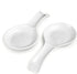 DOWAN Spoon Rest, White Spoon Holder for Stove Top, Owl Spoon Rest for Kitchen Counter, Farmhouse Kitchen Decor and Accessories, Set of 2