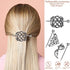 6 Pieces Celtic Hair Slide Hairpin Celtic Knot Hair Stick Vintage Metal Hair Barrette Hair Clips Hair Pin Hair Accessories for Women Girls (Silver)