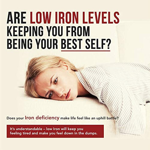 Ionic Liquid Iron Supplement (236 Servings) – Highest Absorption Rate Allows for Smaller Dose & Less Stomach Issues - Non-Flavored, Vegan, Ionically Charged, Earth-Sourced Minerals