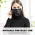 50 Pcs Black Disposable Face Masks w. High Filtration Ventilation Security Protection for Hygiene,3 Layers (2-Ply Non-Woven and 1-Ply Melt-Blown Fabric),Anti Dust Waterproof for Dental,Nail/Hair Salon