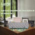 Luxja Dust Cover Compatible with Cricut Explore Air and Explore Air 2, Dust Cover with Back Pockets, Gray Dots