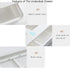 LXXOFIZ Under Desk Drawer Organizer Hidden Stash Compartment Table Storage Pull Out Smooth Sliding Track Self Adhesive Office School Kitchen Bedroom Supplies Accessories Paper Pencils Pens Keys Cutlery Large