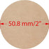 Mr-Label 2” Printable Natural Kraft Brown Round Label - Round Dot Sticker - for Mason Jar Lid | Crafts | Candles | Candy | Party Favor | Gift Label - for Inkjet / Laser Printer (10 sheets/200 Labels)