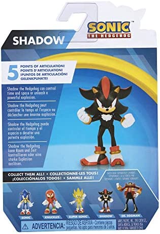 Sonic The Hedgehog Action Figure 2.5 Inch Shadow Collectible Toy